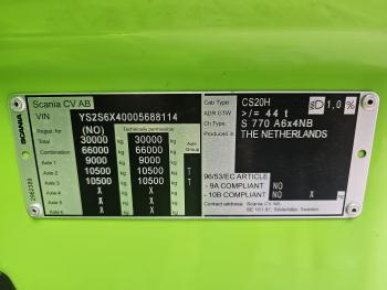 Scania S770 V8 / 6X4 / FULL AIR / RETARDER